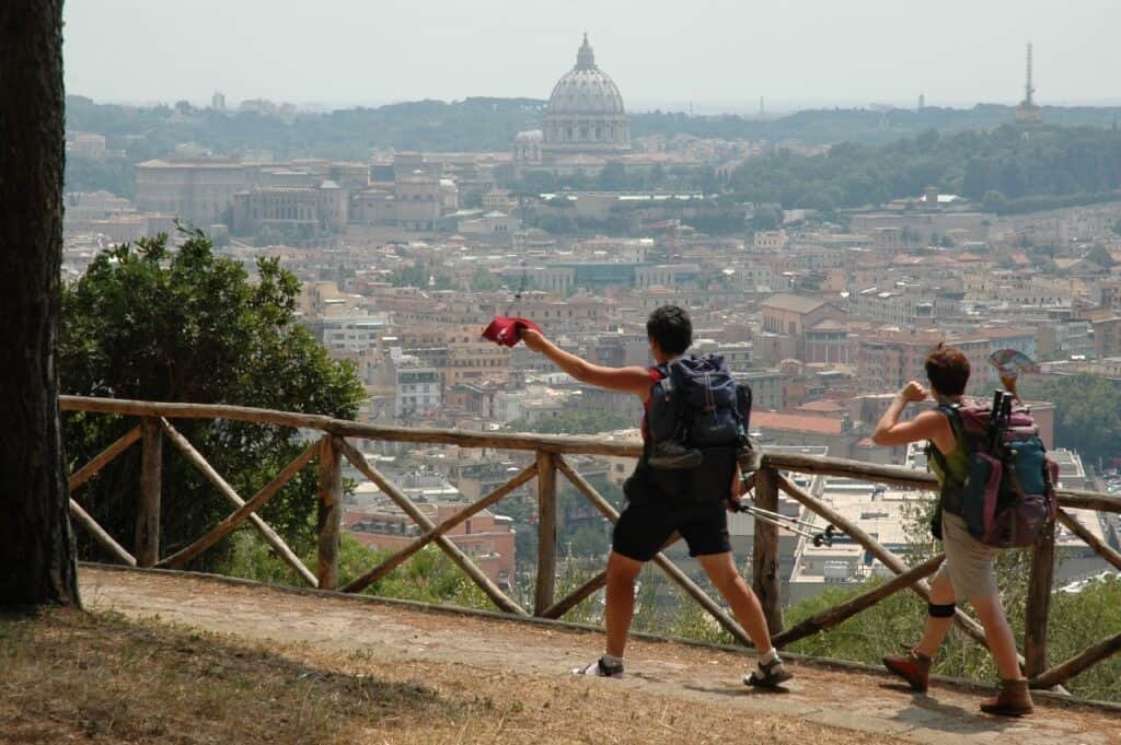 Monte Mario - riserva naturale - vista su Roma