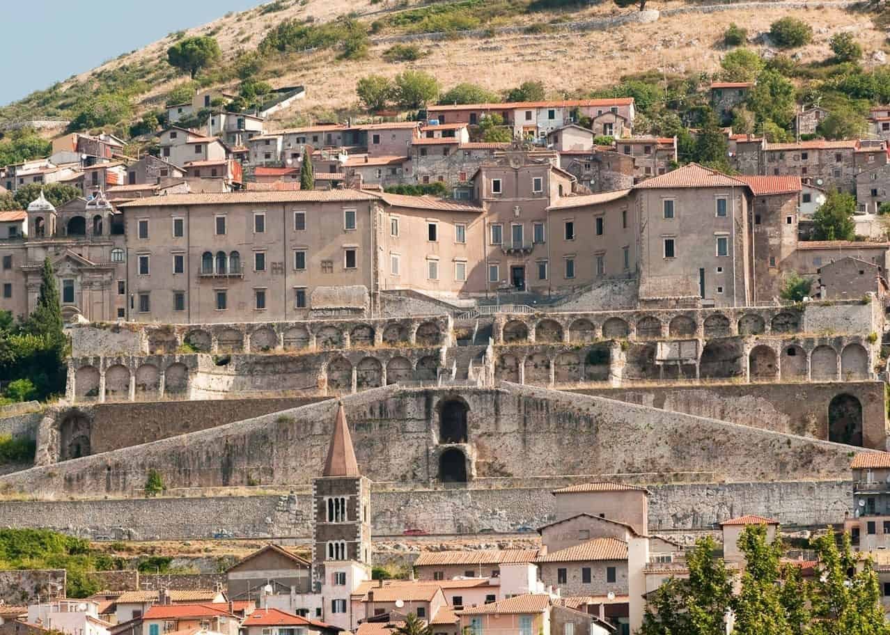 Palazzo Colonna Barberini sopra il Santuario della Fortuna Primigenia