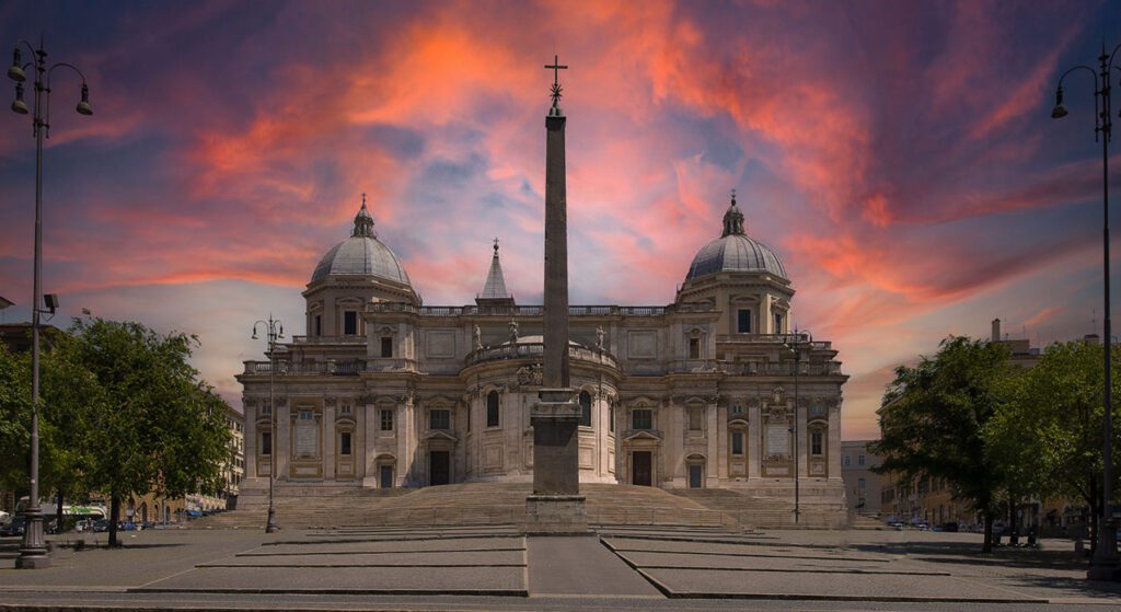 Basilica di Santa Maria Maggiore - lato Piazza dell'Esquilino