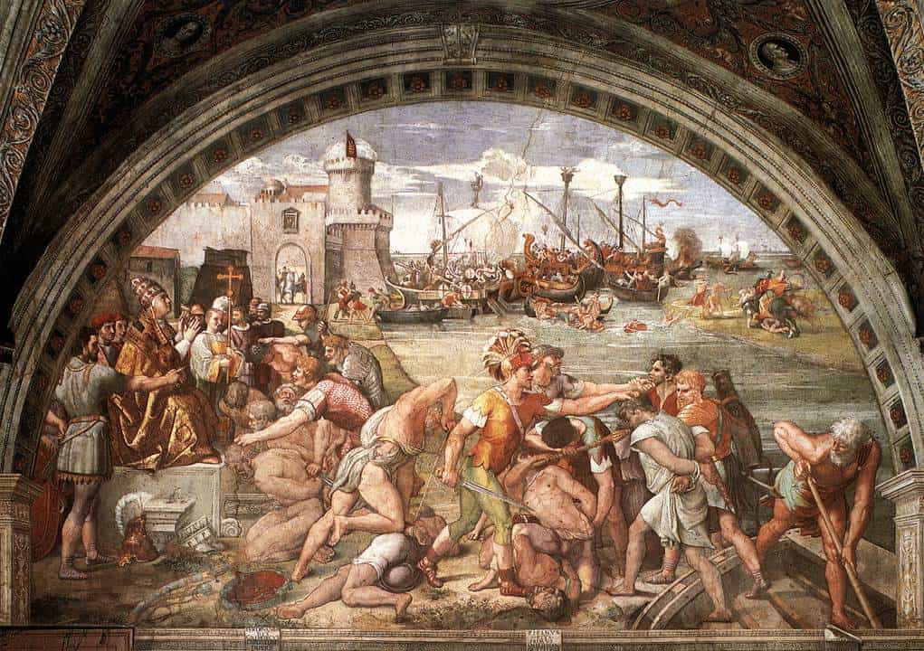 Musei Vaticani - Loggie di Raffaello - battaglia di Ostia