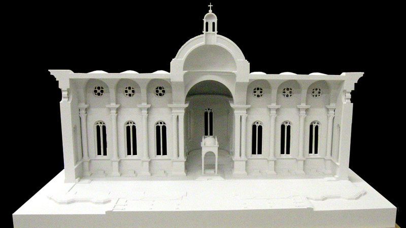 Basilica di San Pietro in Vaticano - modellino del coro del Rossellino