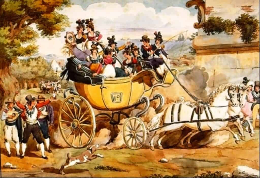 Carettella delle ottobrate romane di Achille Pinelli