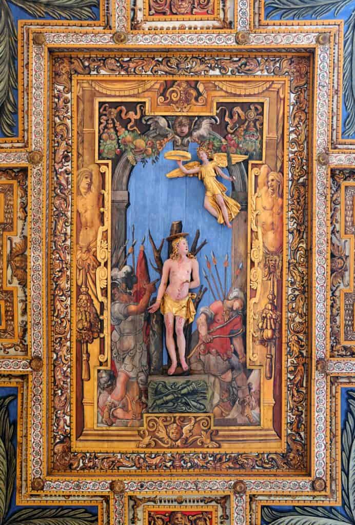 Soffitto della Basilica di San Sebastiano fuori le mura