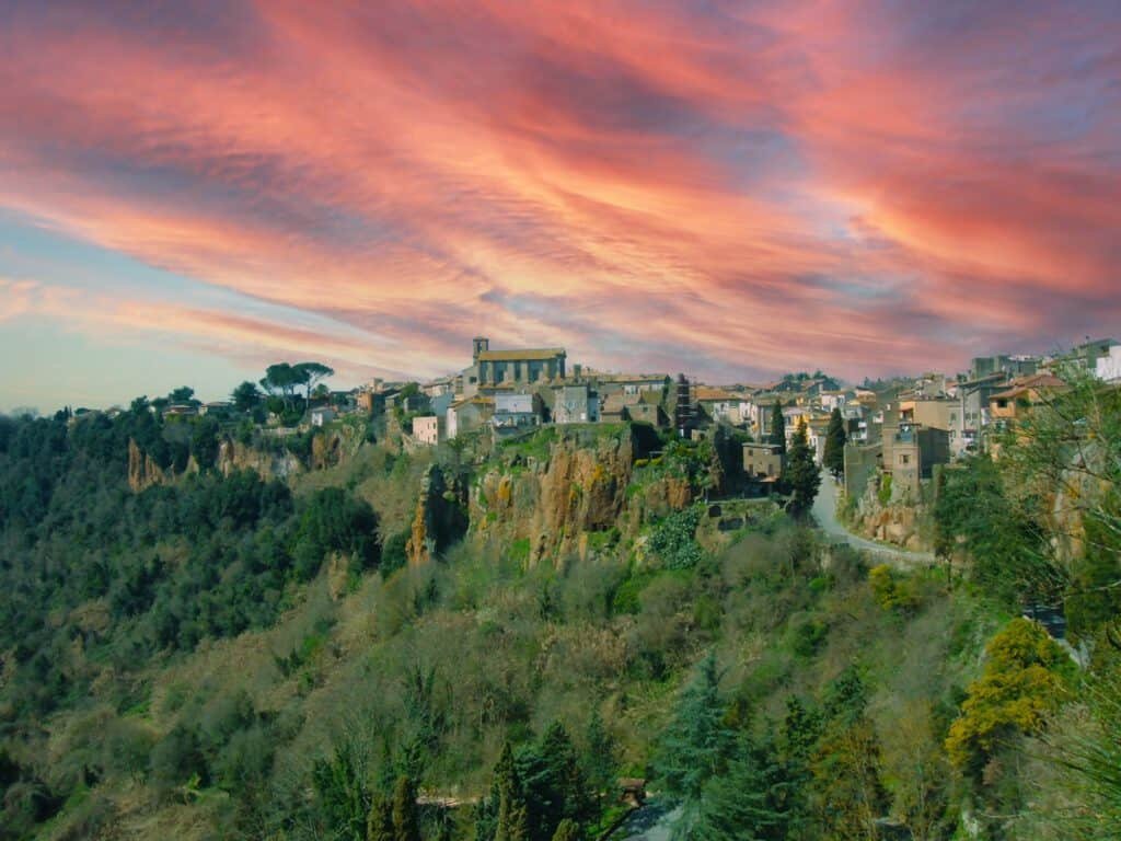 Panorama arrivando a Castel-Sant'Elia