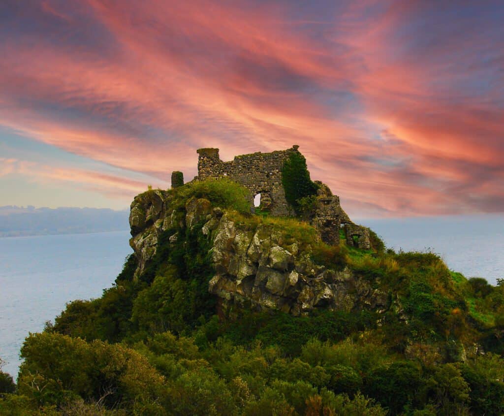 Rocca di Trevignano Romano sul lago di Bracciano
