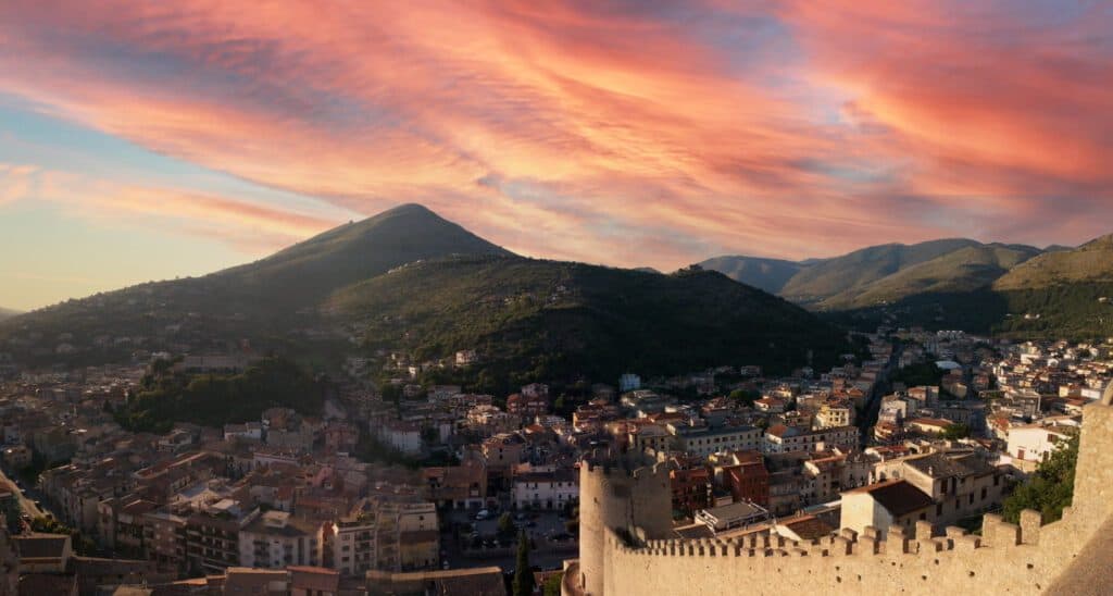 Panorama dal castello di Itri (LT)