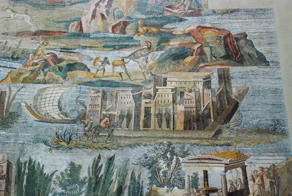 Mosaico del Nilo - Palestrina (RM) - Santuario della Fortuna Primigenia - II sec a.C.
