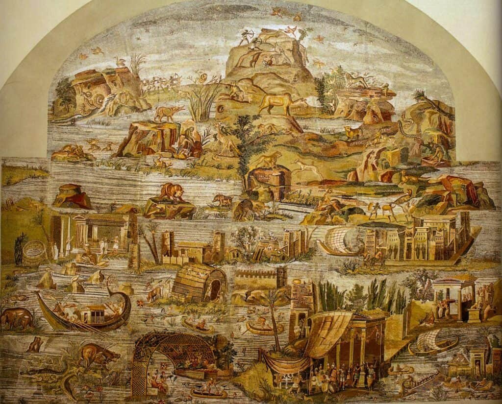 Mosaico del Nilo - Palestrina (RM) - Santuario della Fortuna Primigenia - II sec a.C.