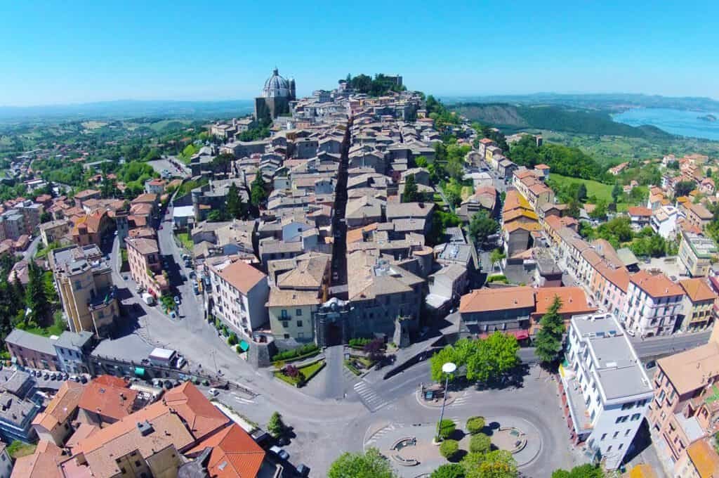 Vista dall'alto di Montefiascone (VT)