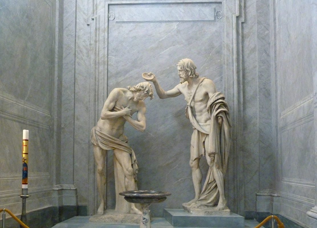 Baptism of Christ - Basilica of San Giovanni Battista dei Fiorentini