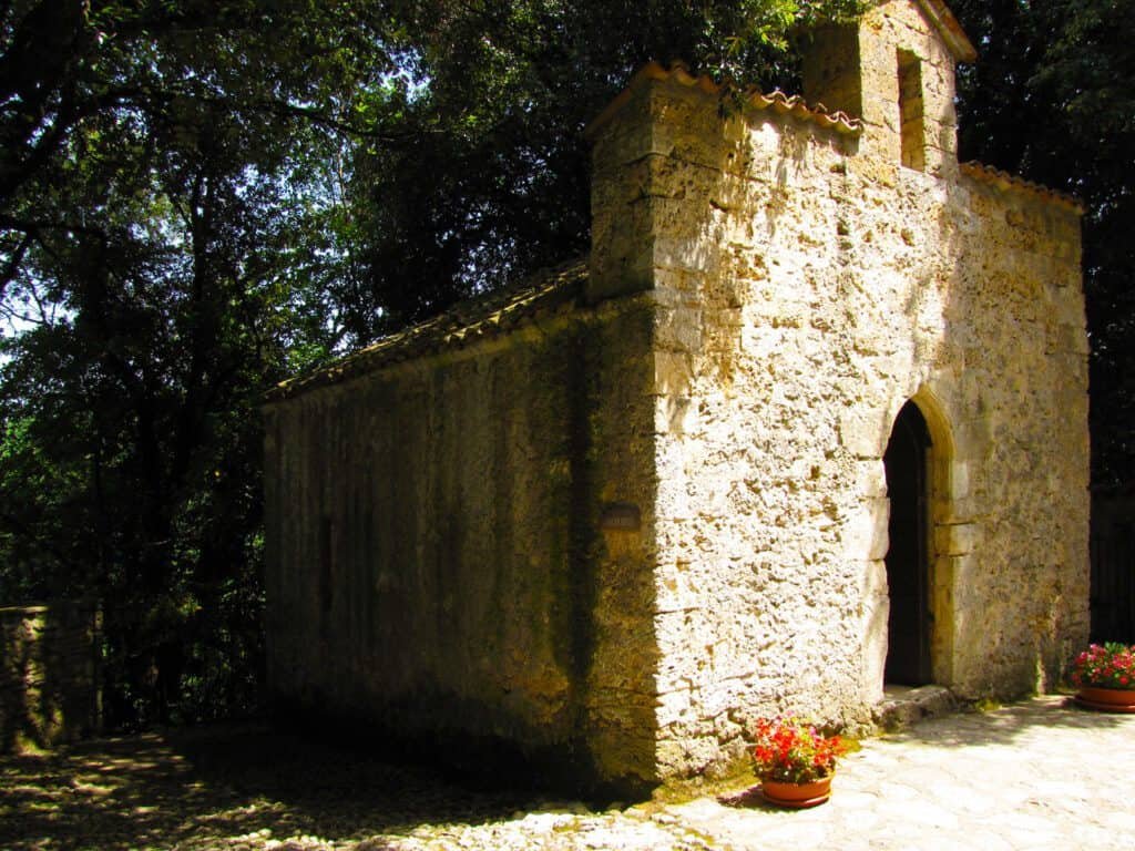 La cappella della Maddalena al santuario di Fonte Colombo