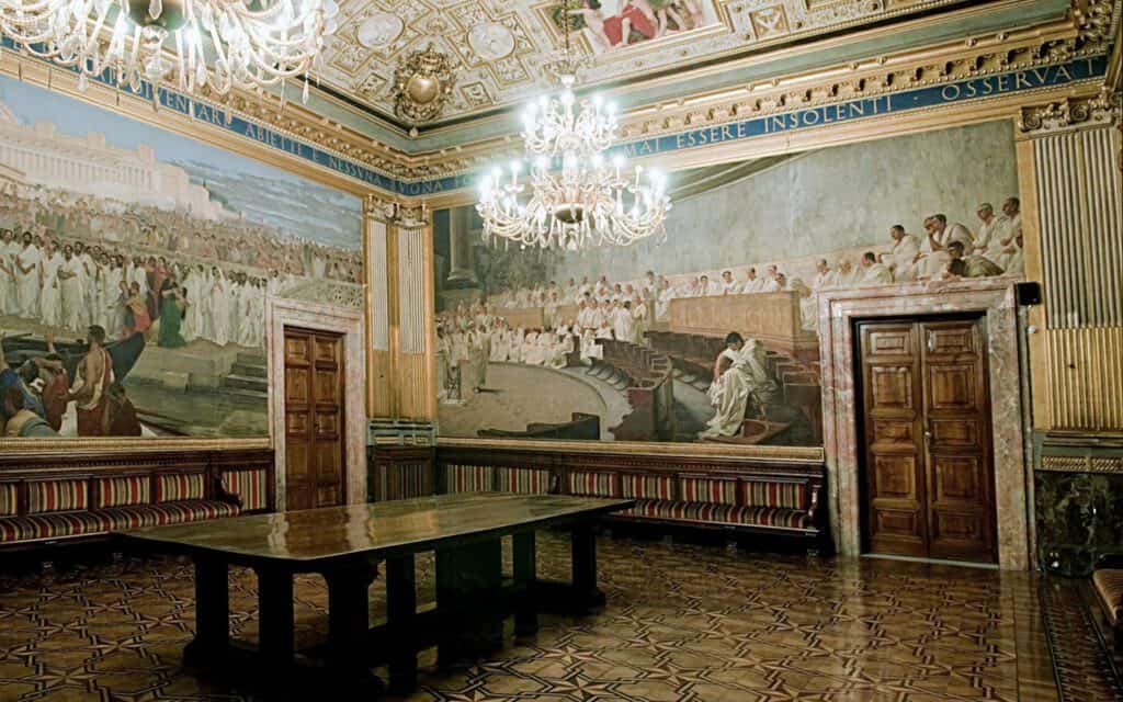 Sala Maccari di Palazzo Madama Senato della Repubblica Italiana