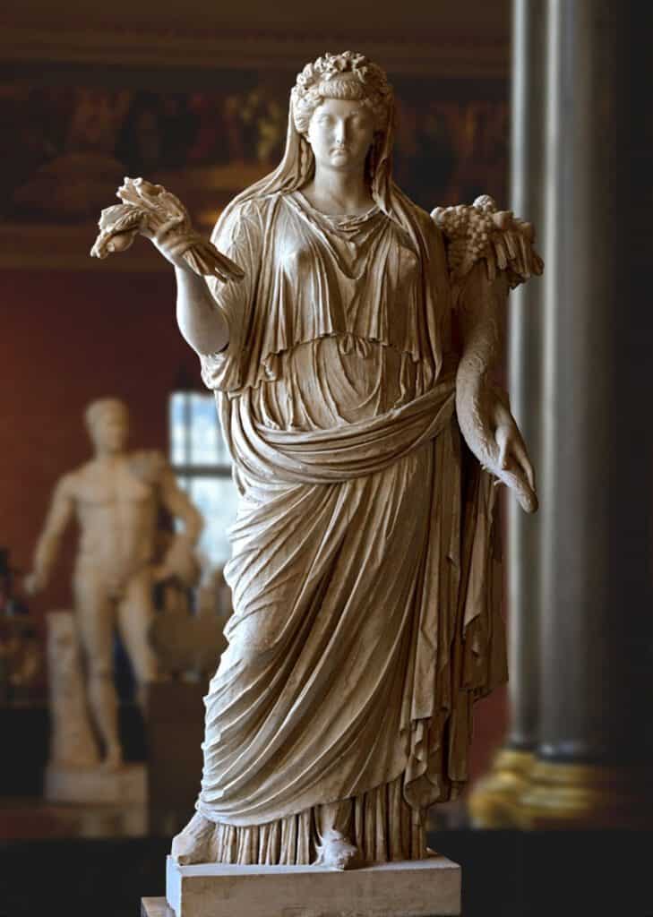 Statua di Livia Drusilla, la Diva Augusta esposta ai Musei Vaticani