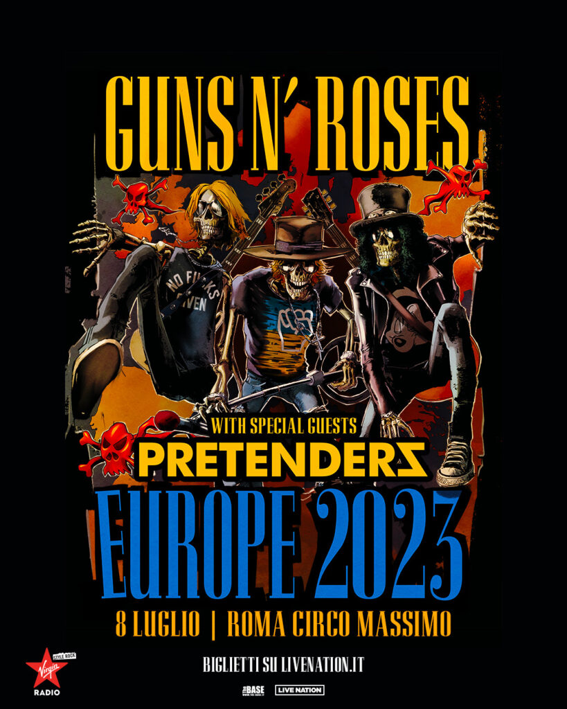 Biglietti Guns n' roses live a Roma Sabato 8 Luglio 2023 Circo Massimo