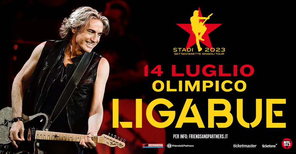 acquista il biglietto per il concerto di Ligabue allo Stadio Olimpico 2023 estate romana