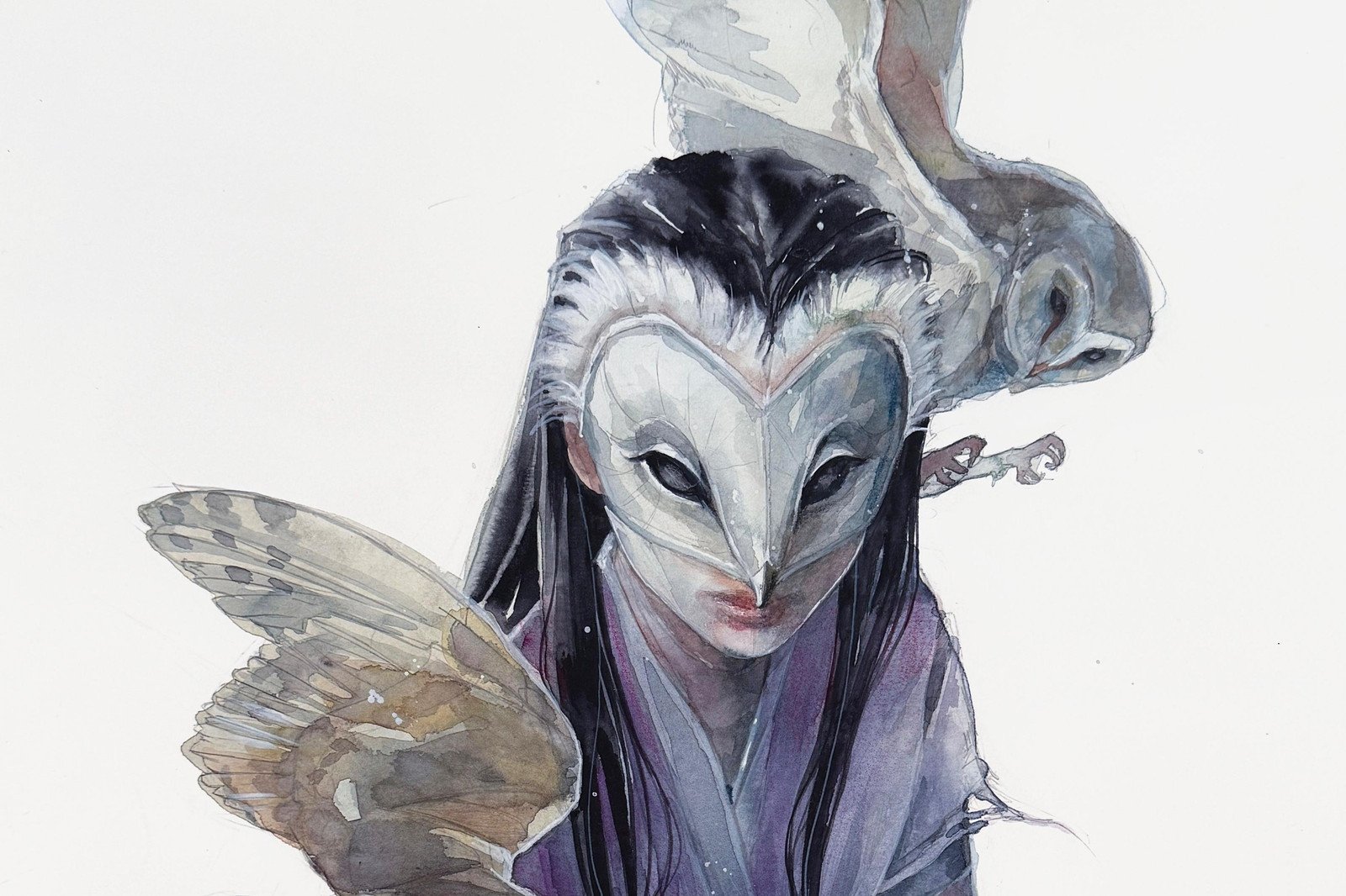 L'immagine ufficiale della mostra Spirits di Agnes Cecile a Chroma Mandrione