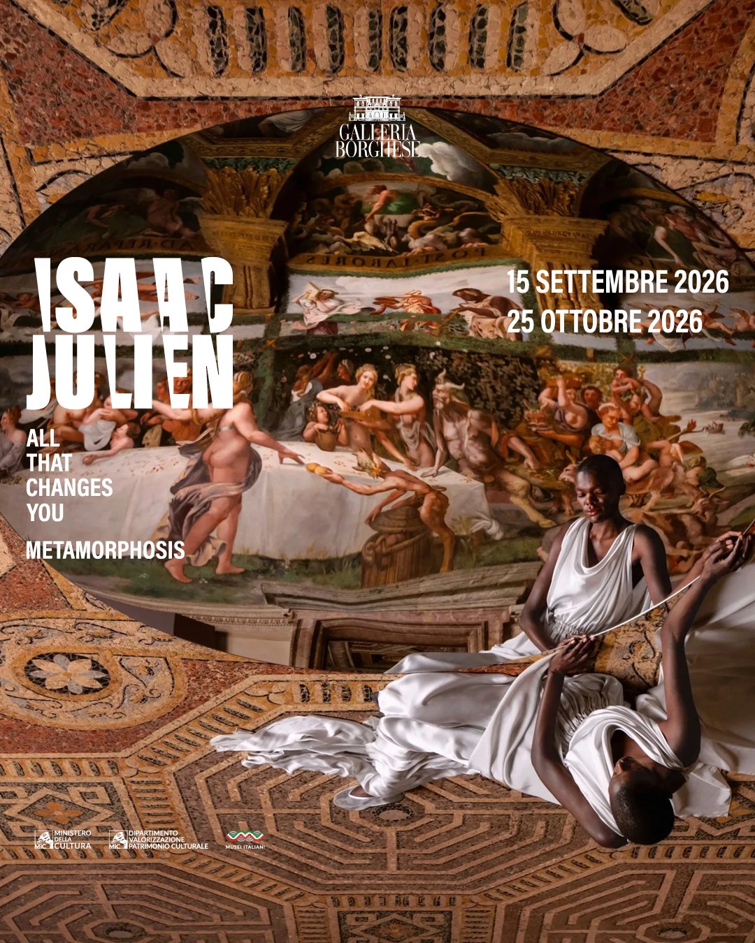 L'immagine ufficiale di All That Changes You. Metamorphosis di Isaac Julien alla Galleria Borghese