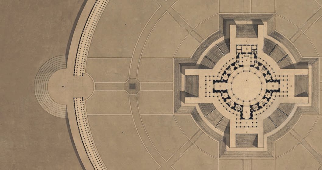 Un disegno dei Concorsi Clementini nella testata ufficiale della mostra all'Accademia di San Luca