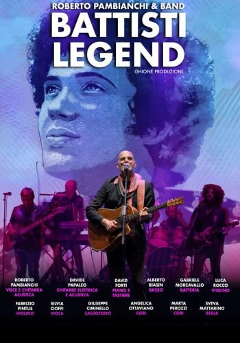La locandina di Battisti Legend al Teatro Ghione