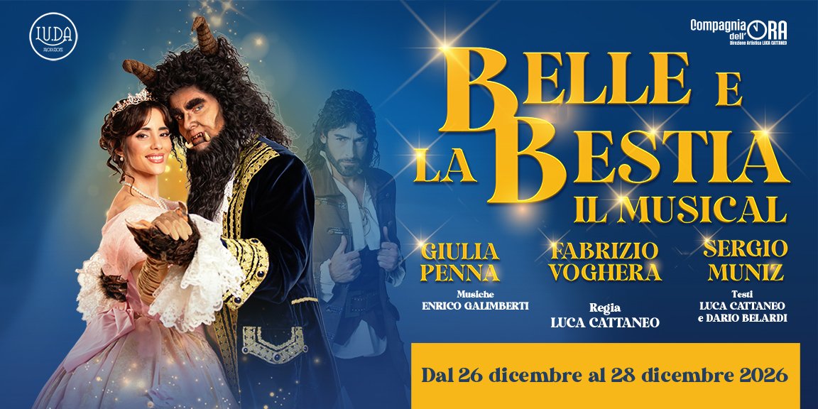 Il key visual di Belle e la Bestia, il musical