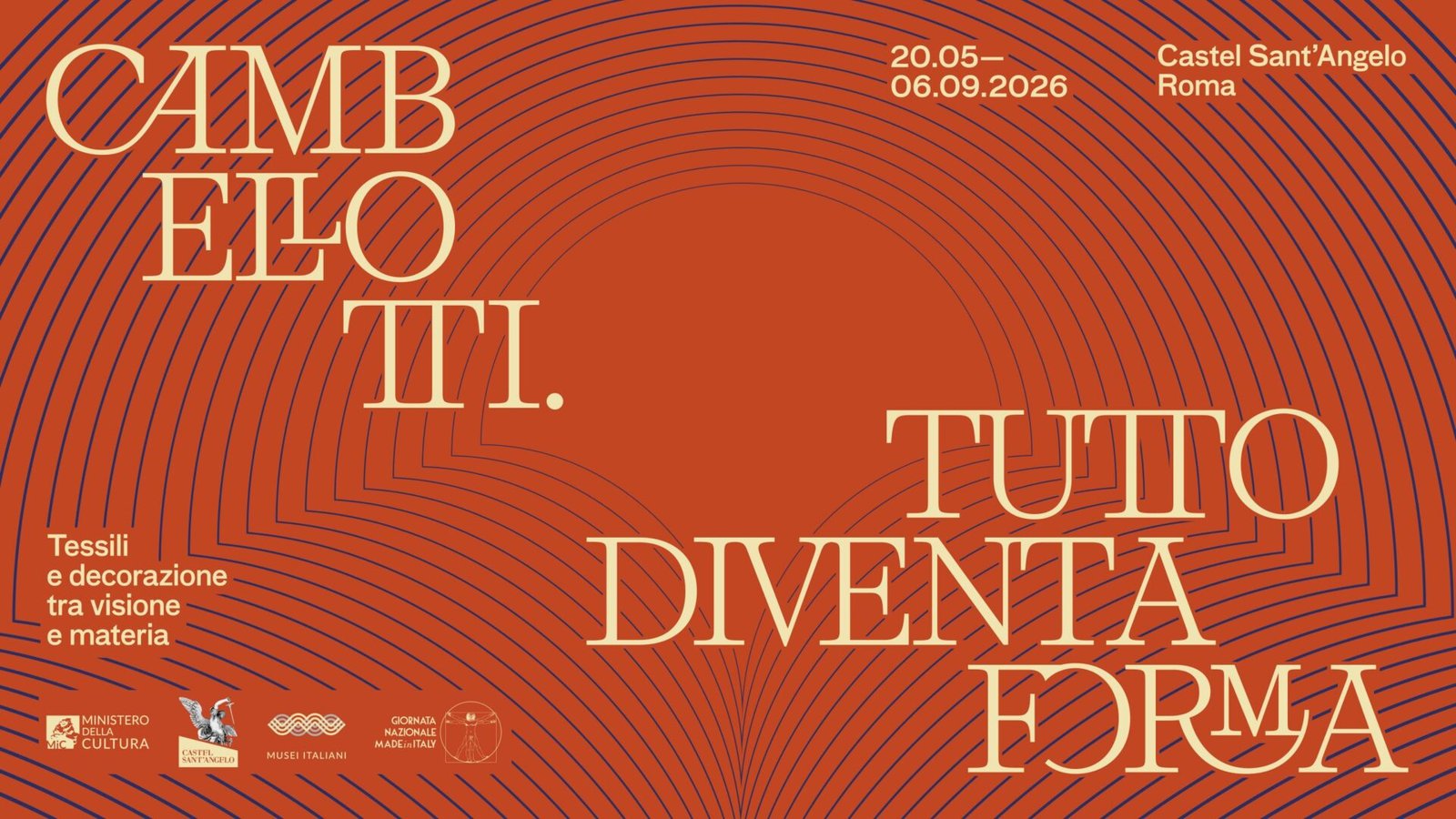 Il key visual della mostra Cambellotti. Tutto diventa forma a Castel Sant'Angelo