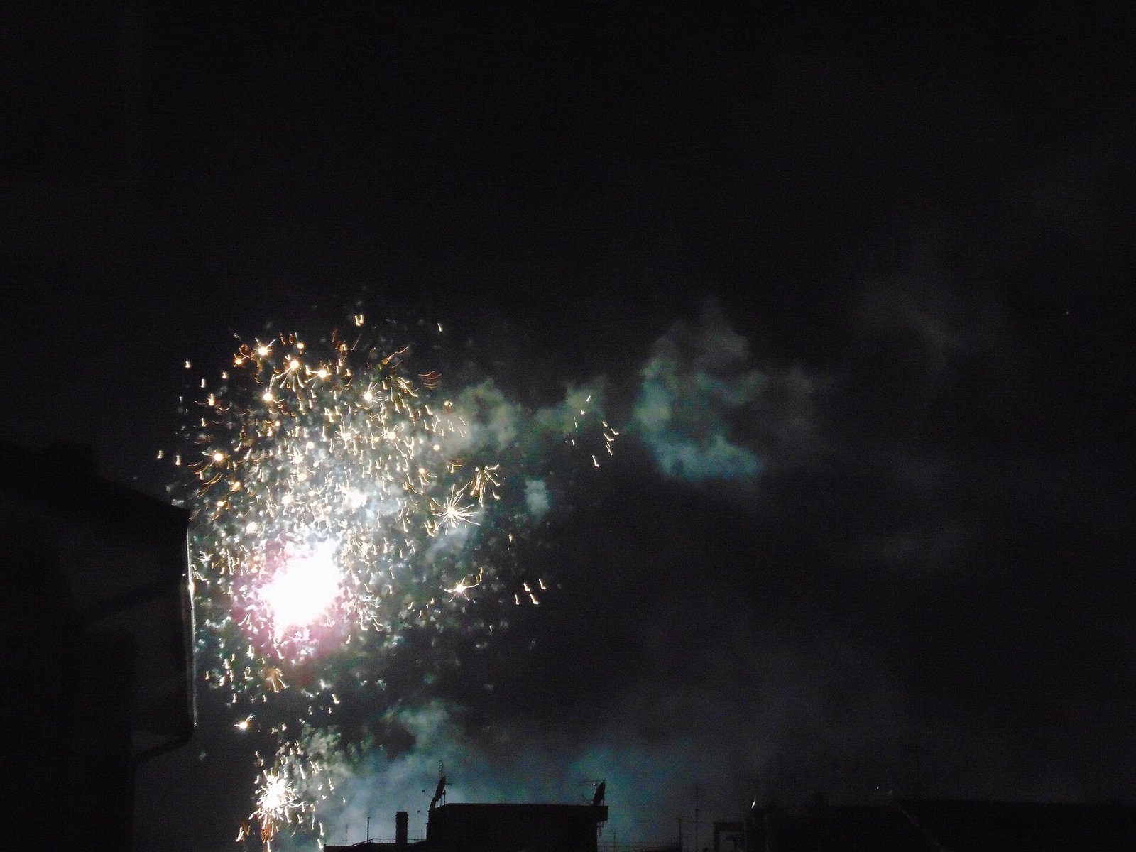 Fuochi d'artificio sopra Roma