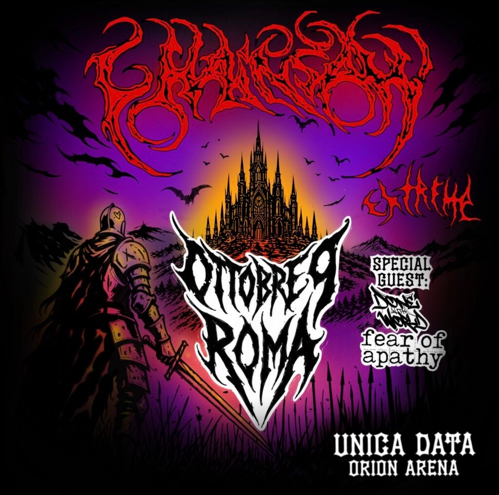 La locandina ufficiale di Chainsaw Extreme all'Orion Live Club di Ciampino