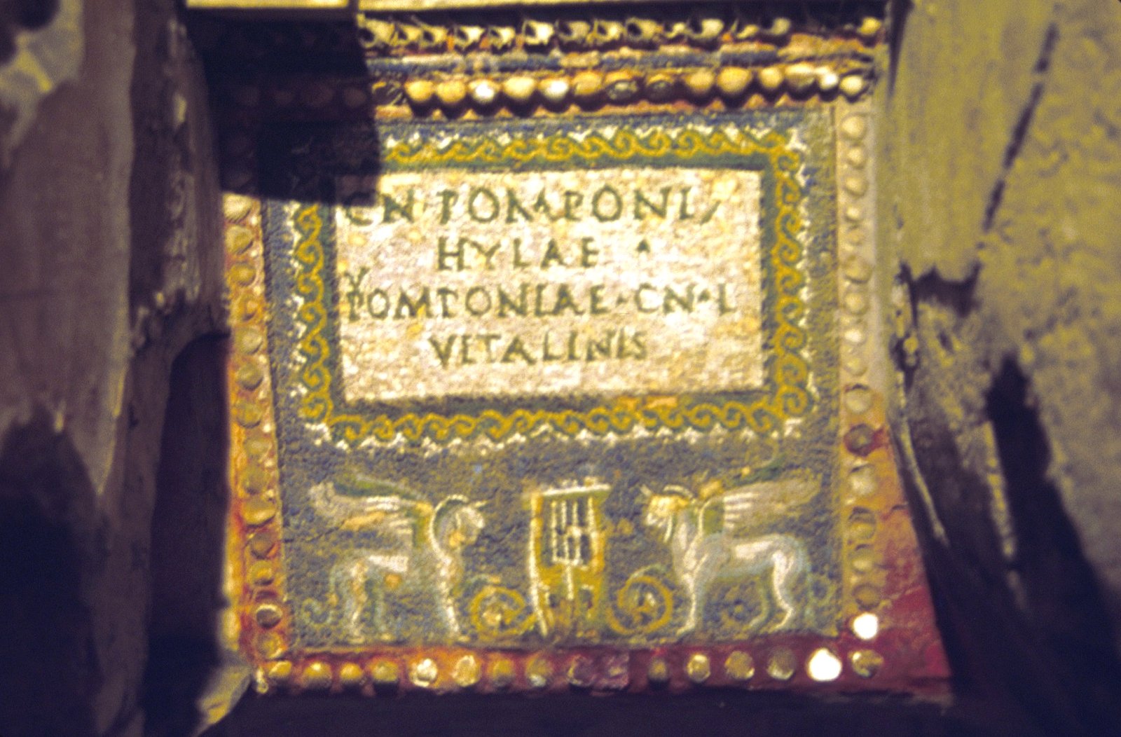 Interior of the Columbarium of Pomponio Hylas in Rome