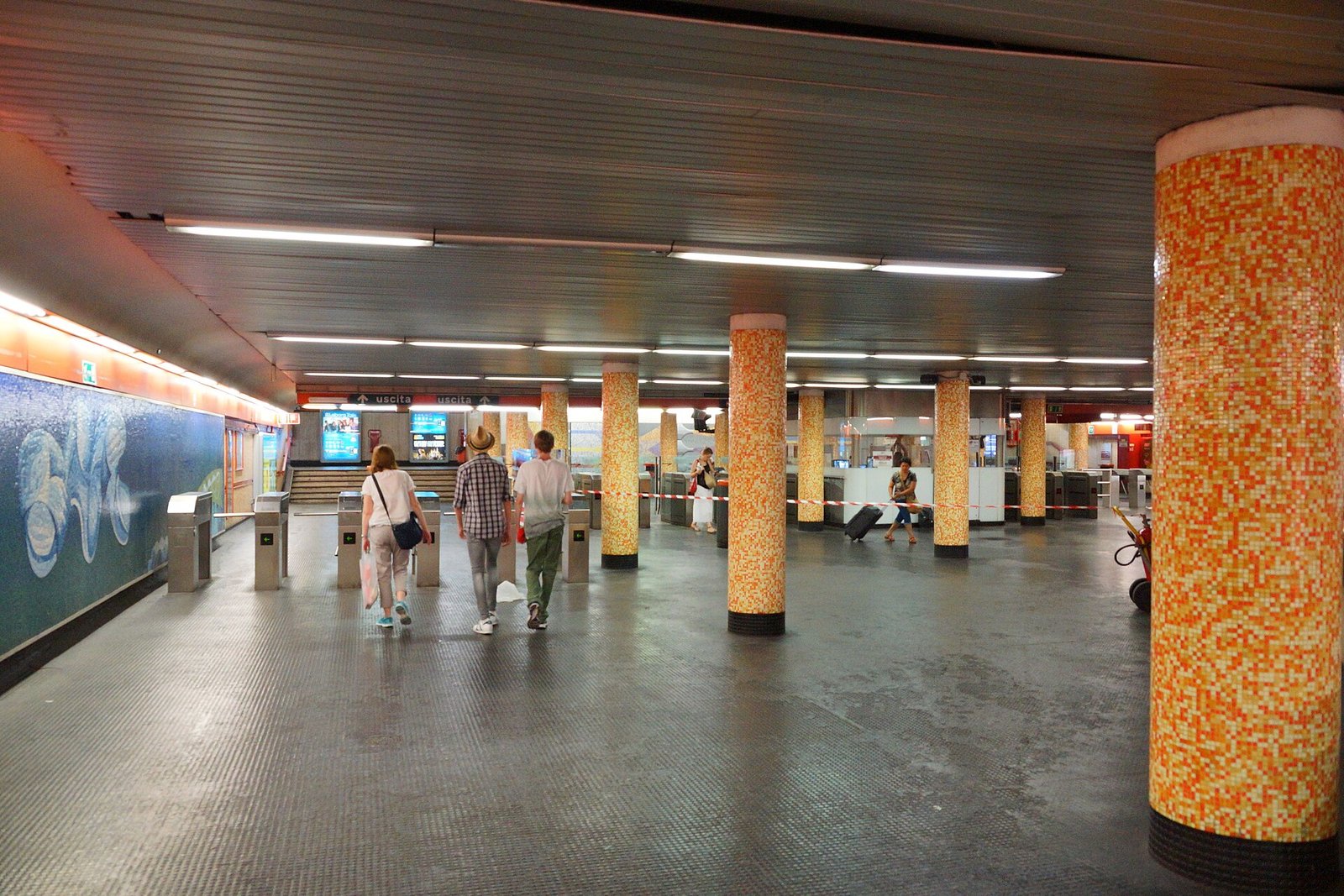 Getting Around Rome: Metro, Buses, Trams, Tickets and Apps 3 Mezzanine of the Repubblica station of the Rome metro
