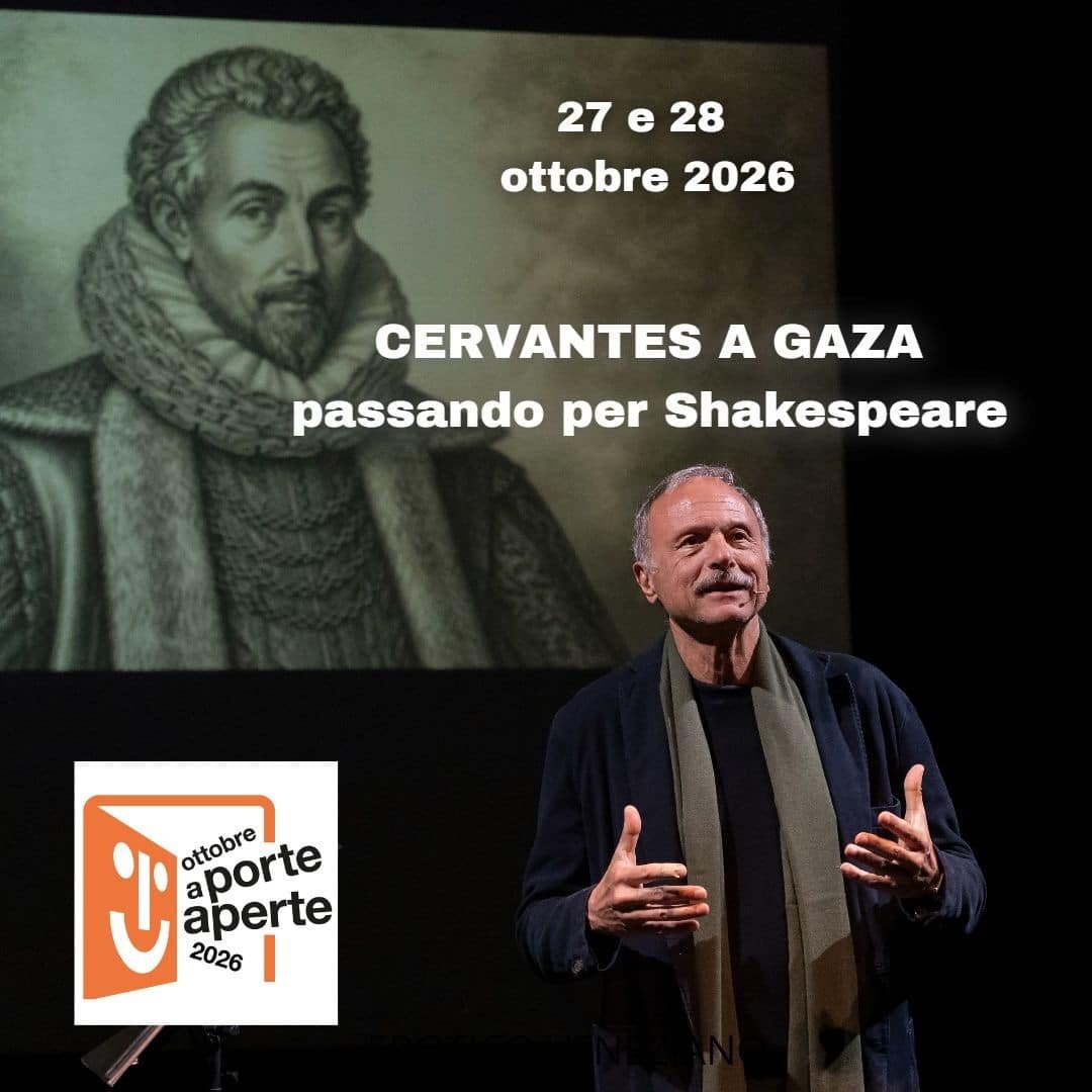 La locandina di Cervantes a Gaza passando per Shakespeare di Stefano Reali