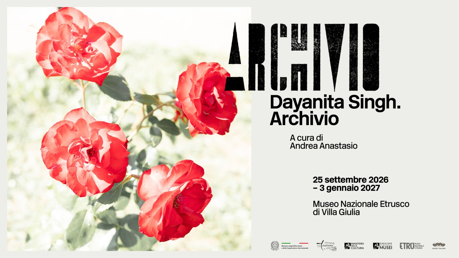 Il visual ufficiale di Dayanita Singh. Archivio al Museo Nazionale Etrusco di Villa Giulia
