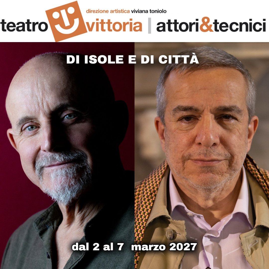 La locandina di Di isole e di città con Giuseppe Cederna al Teatro Vittoria
