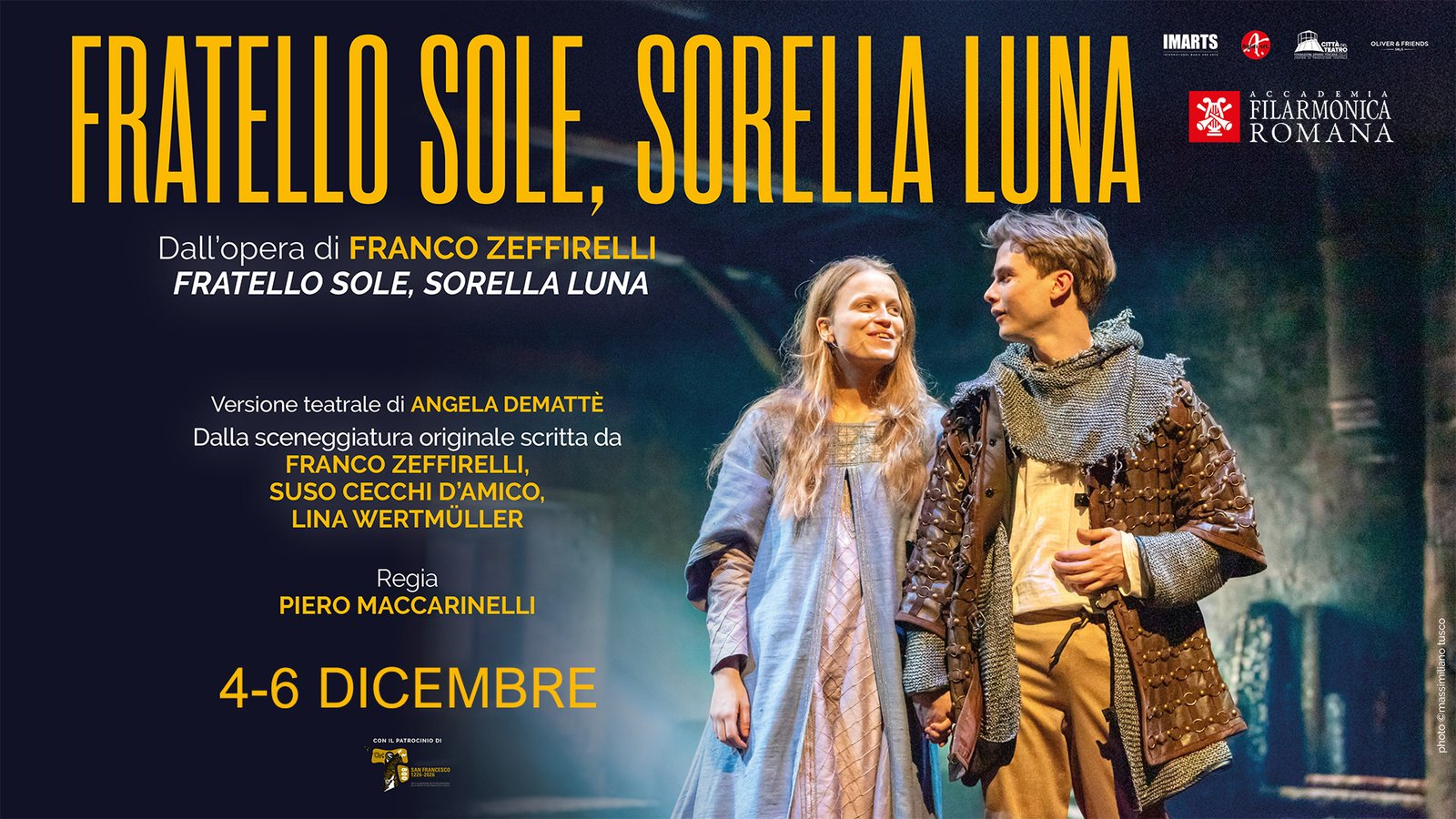 L'immagine ufficiale di Fratello Sole, Sorella Luna al Teatro Olimpico