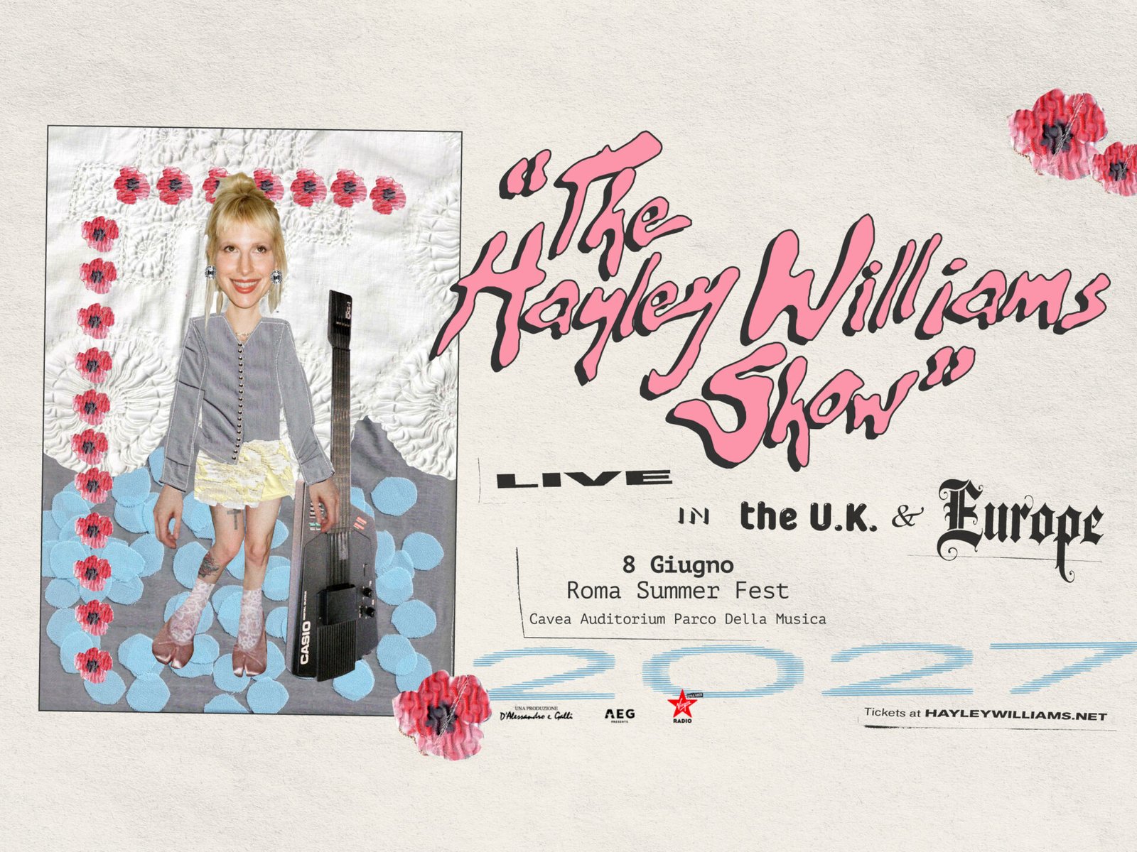 Hayley Williams, immagine ufficiale della data romana di The Hayley Williams Show