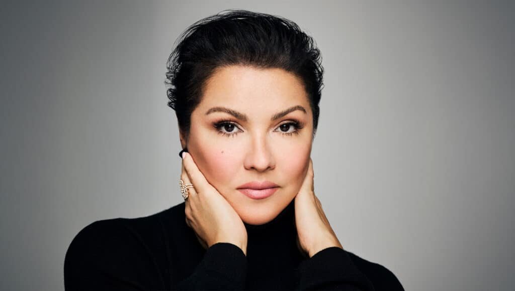 Anna Netrebko ed Henrik Nánási nell'immagine ufficiale della serata del 4 dicembre al Costanzi