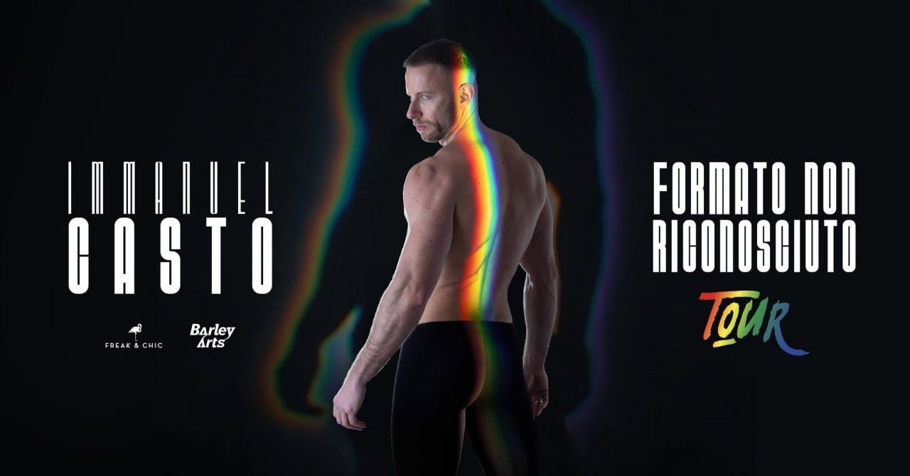 L'artwork ufficiale del concerto di Immanuel Casto al Largo Venue