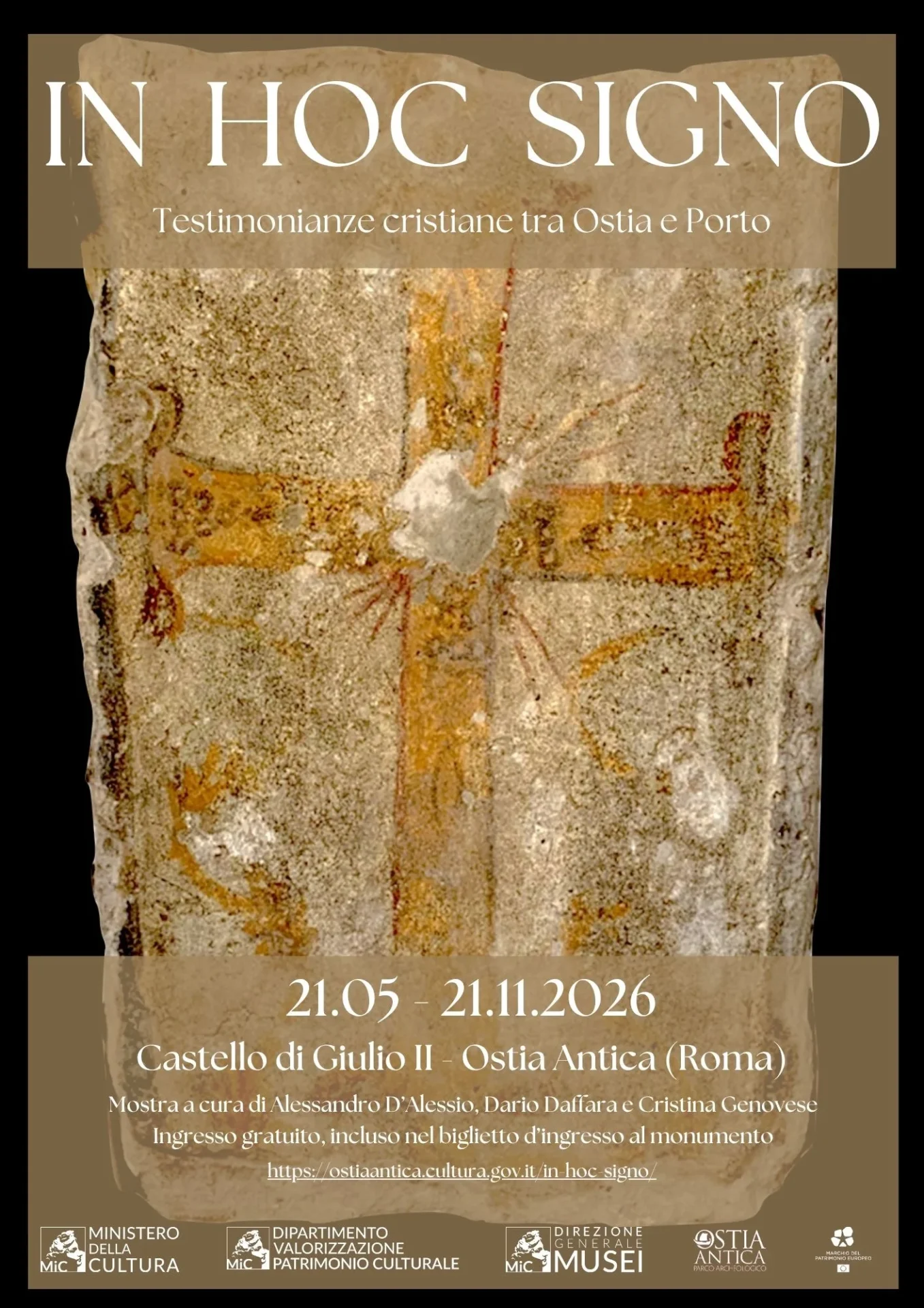 La locandina della mostra In hoc signo al Castello di Giulio II