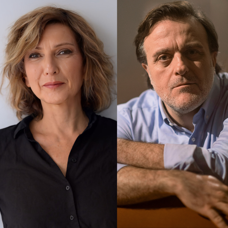 Frédérique Loliée e Filippo Dini, protagonisti di Incendi