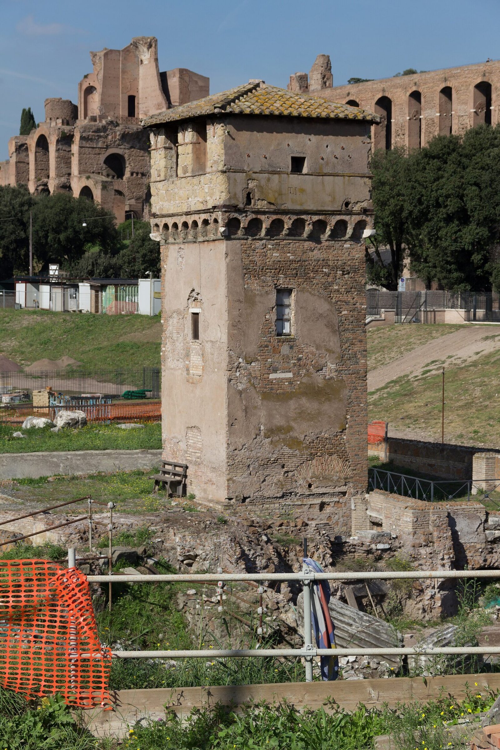 La spianata del Circo Massimo vista dall'alto