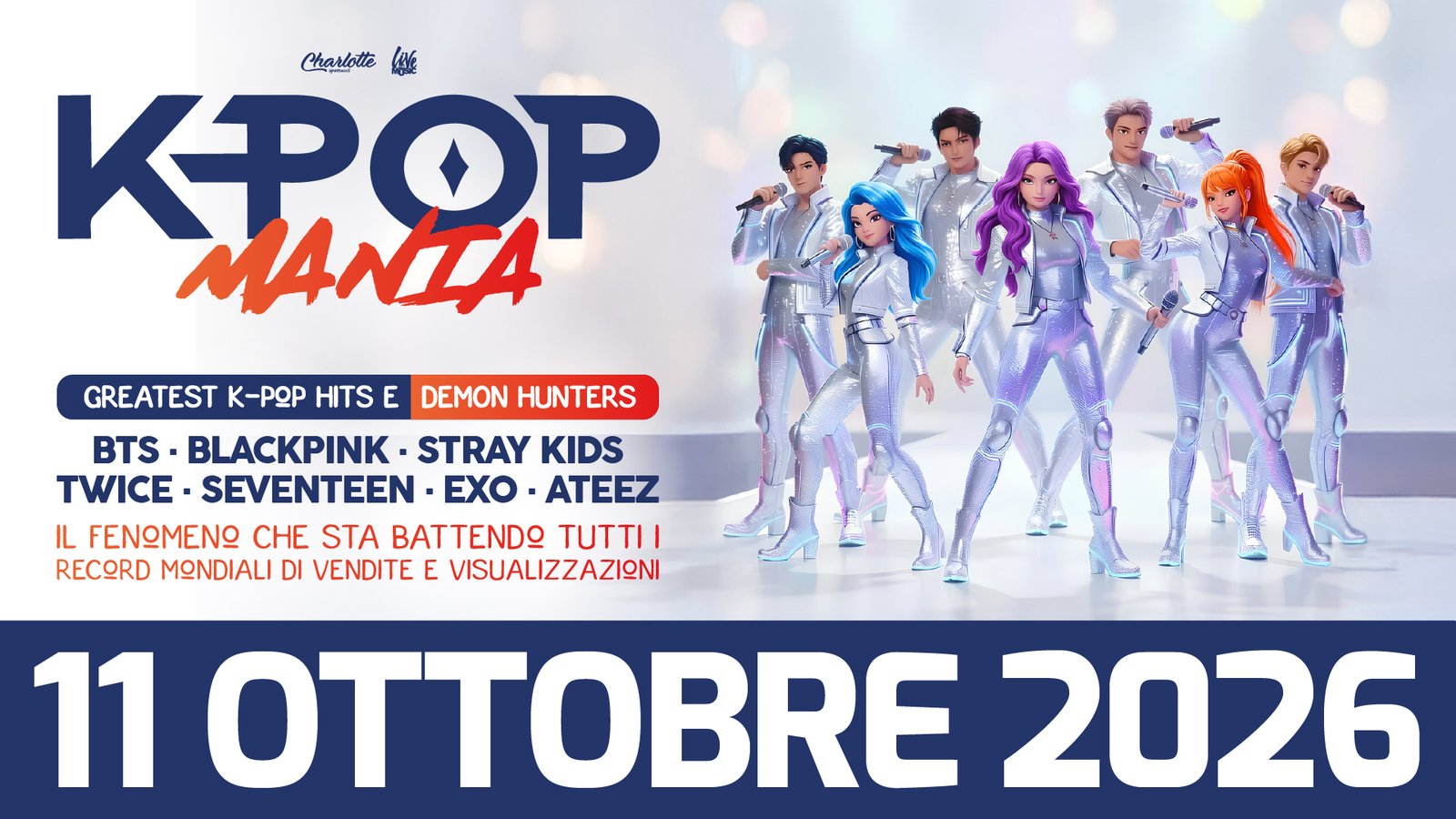 La locandina di K-POP MANIA al Teatro Olimpico