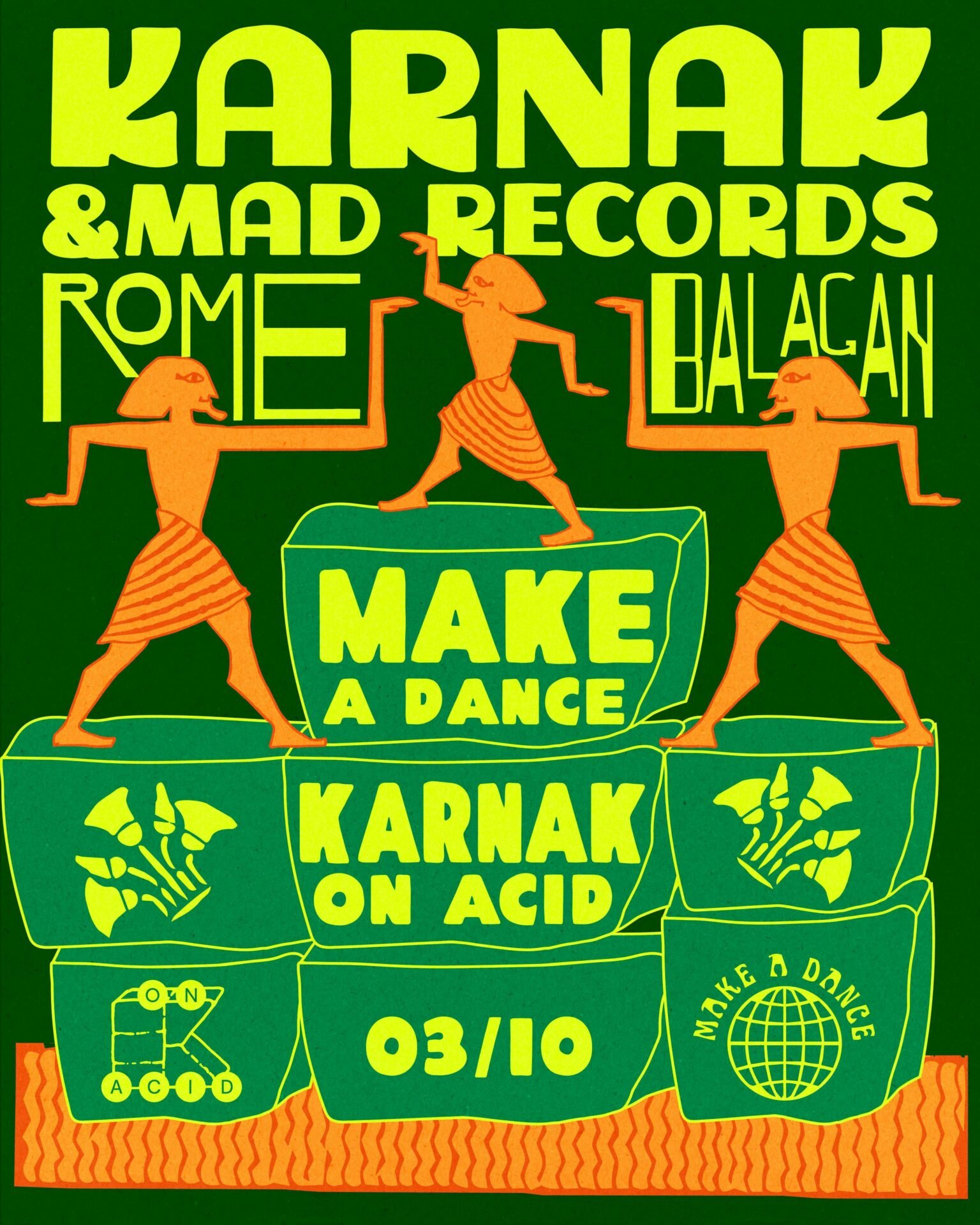 La locandina di Balagan present Karnak & MAD Records, sabato 3 ottobre 2026