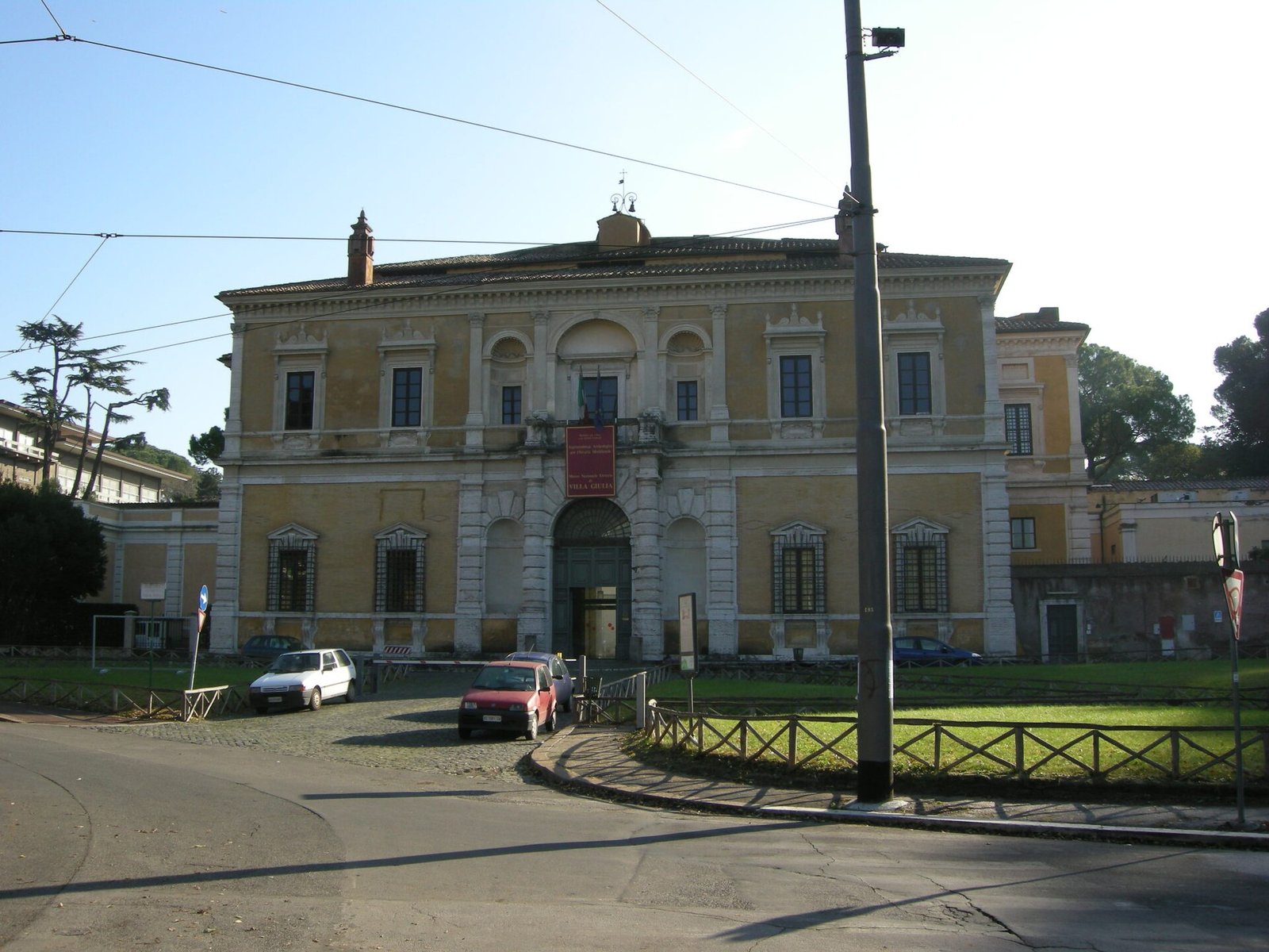 La facciata di Villa Giulia, sede del Museo Nazionale Etrusco