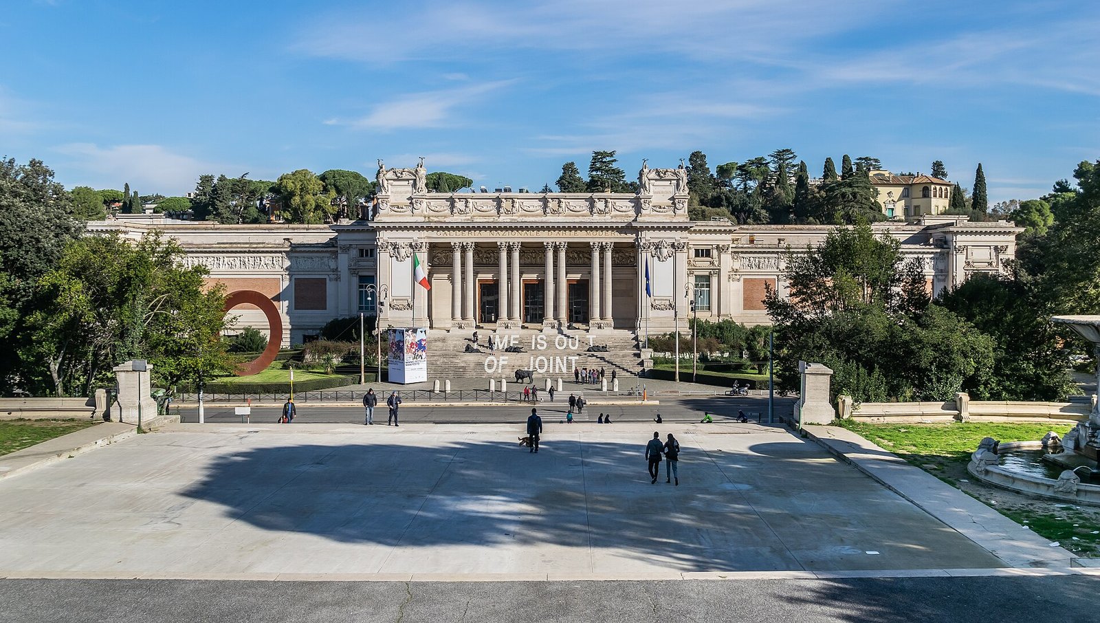 The National Gallery of Modern Art on Viale delle Belle Arti in Rome