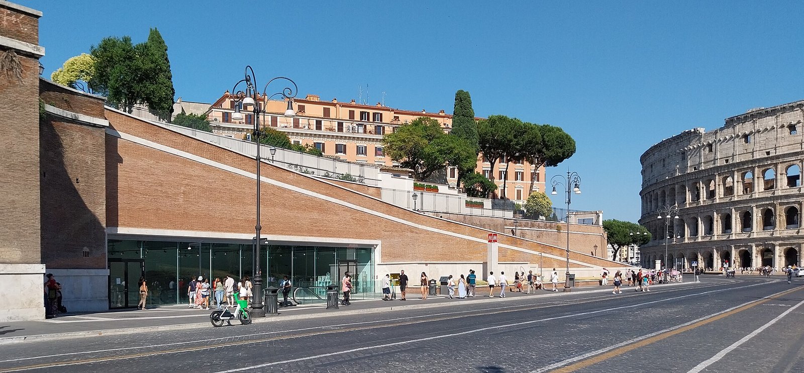 La stazione Colosseo Fori Imperiali della metro C, ultima tappa di Lungo la Linea C