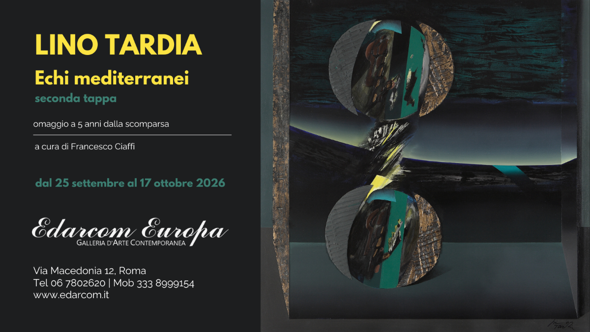 L'immagine ufficiale di Echi mediterranei, seconda tappa, mostra dedicata a Lino Tardia