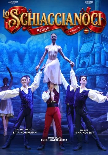 La locandina dello Schiaccianoci della Compagnia Almatanz al Teatro Ghione