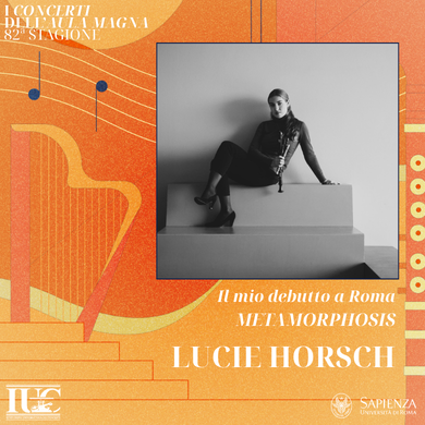 La locandina IUC del concerto di Lucie Horsch del 6 febbraio 2027