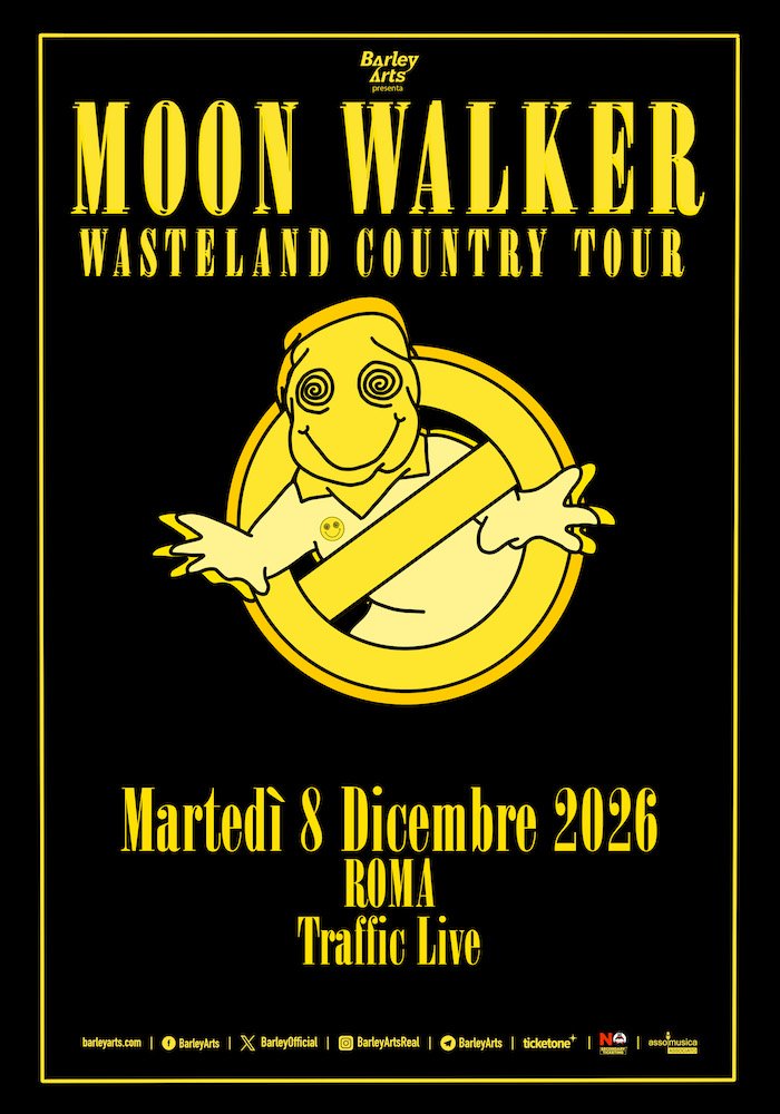 L'immagine ufficiale del concerto di Moon Walker al Traffic di Roma