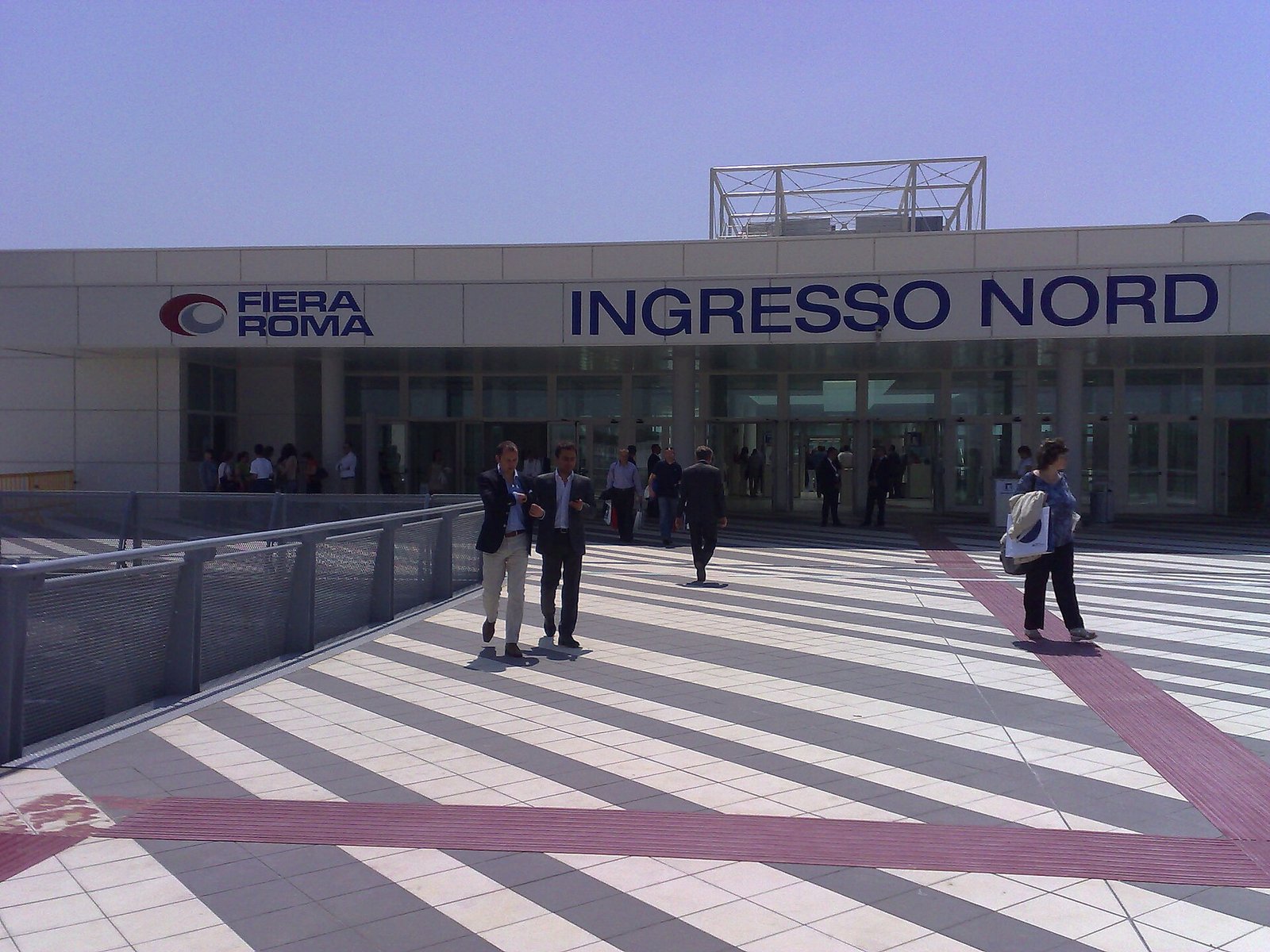 L'ingresso nord della Fiera di Roma, sede di Motodays