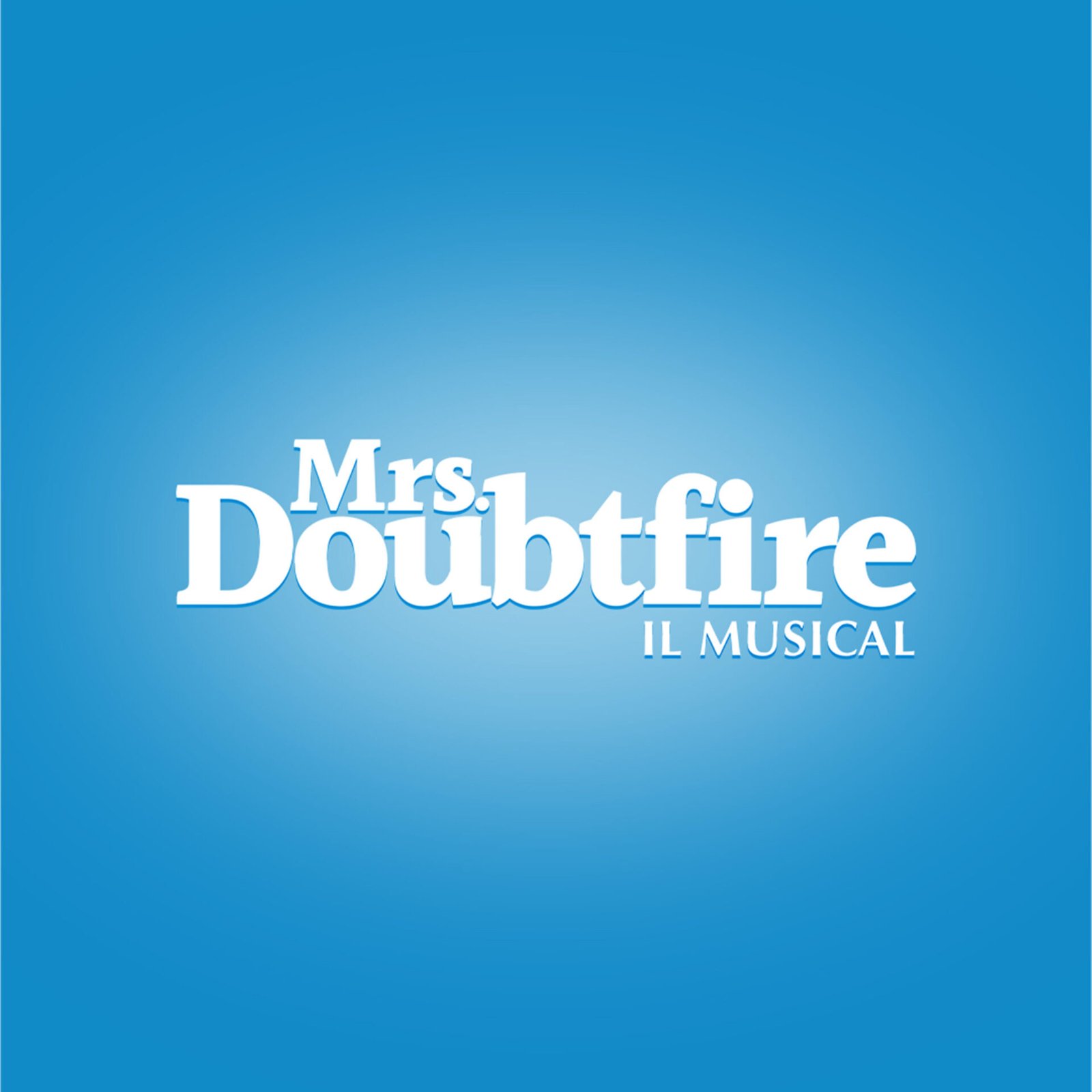 La locandina ufficiale di Mrs Doubtfire il musical con Francesco Cicchella